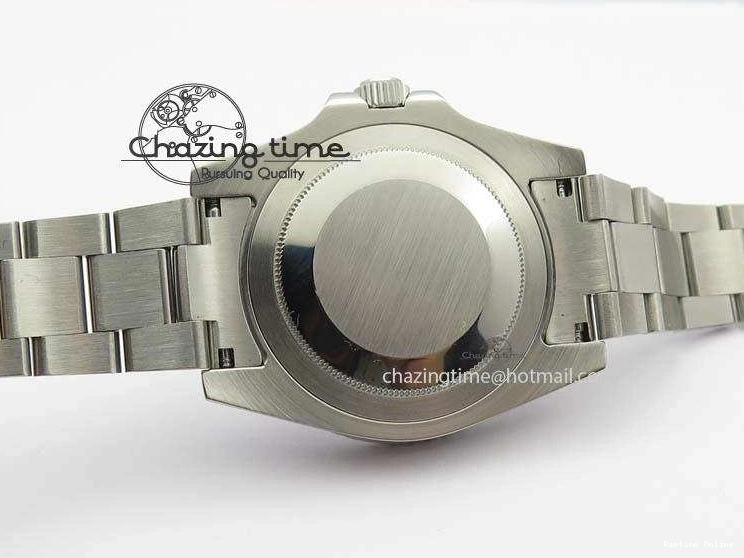 0524 Soft GMT-Master II 116759 SS Bp-Maker Black Ruby Crystal Diamond Dial On SS Bracelet A 3766